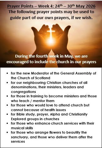 Prayer points 24th May